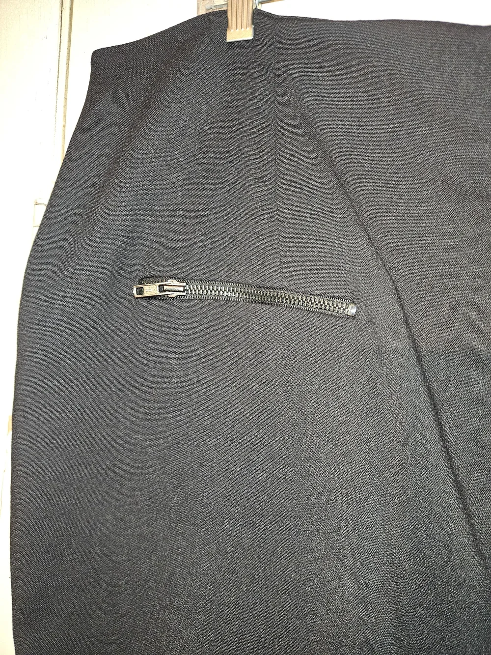 Tailored Black Zip-Front Women's Jacket
